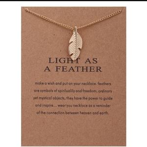 Light as a feather 🪶 Necklace Brand New in packaging 📦**